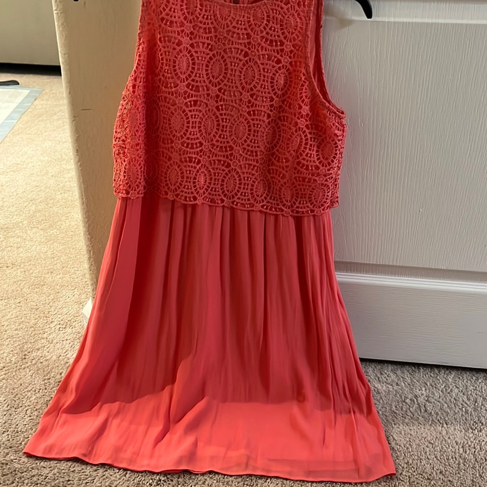 Coral dress